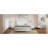 Retro Style Queen Size Wood Bed Frame With Wooden Slat Support, White Platform Frame, Look Steady Framework,