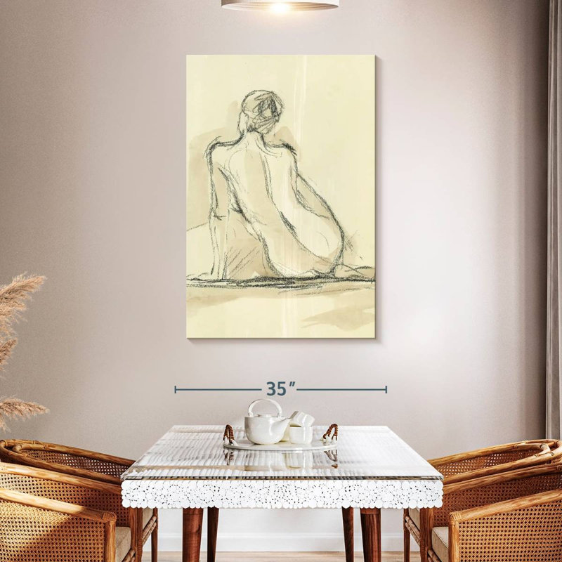 Leisha Neutral Figure Study II, 48" H x 32" W