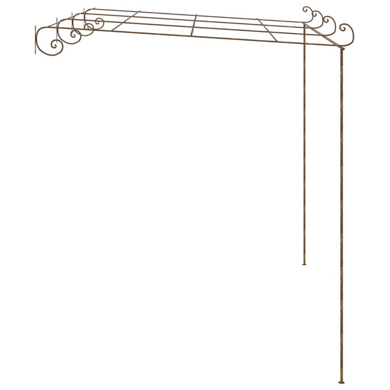 Opress 157.5 Ft. W x 118.1 Ft. D Iron Pergola with Canopy, 10 ft. W x 12 ft. D