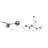 Industrial 5 Light Black Linear Shade Chandelier-30888120-29861138