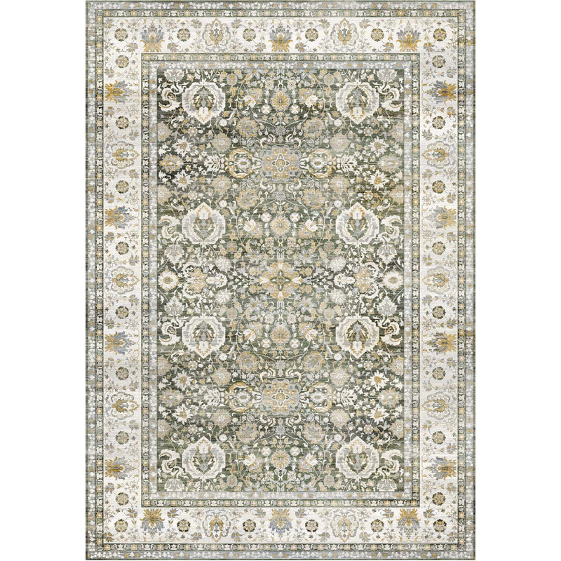 Cyrus Washable Area Rug, Rectangle 6'7" x 9'
