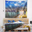 Paysage urbain de new york city, magnifique tapisserie au coucher du soleil-28504628