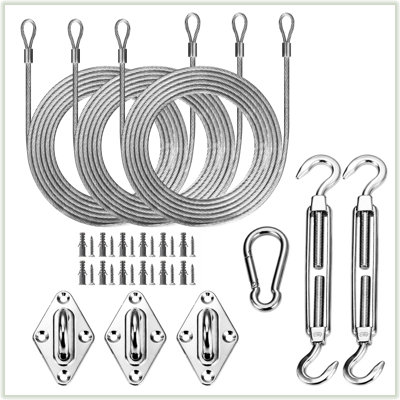 Ensemble de quincaillerie pour voile d'ombrage ColourTree
