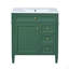 Meuble-lavabo de 30 po avec lavabo supérieur, meuble-lavabo moderne avec 2 tiroirs et tiroir escamotable, meuble-lavabo simple-126278621