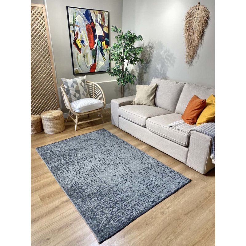 Laurencia Performance Cotton Washable Moroccan Indoor / Outdoor Rug, Square 2'7"