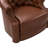 Paula 31.5'' Wide Genuine Leather Swivel Chesterfield Chair-1191069276