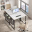 Bureau d'ordinateur 31 po avec structure en métal, surface imperméable et sac de rangement - idéal pour le bureau-1676133826-1676133825