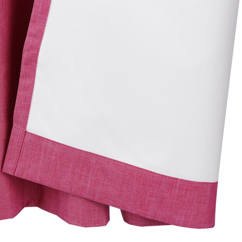 Eyelet Blackout Thermal Curtain, Width 229 x Drop 137 cm, Pink