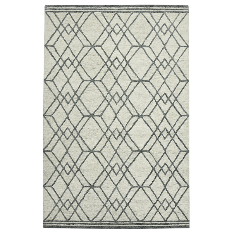 Amaanah Wool Geometric Indoor Rug, Rectangle 2' x 3'