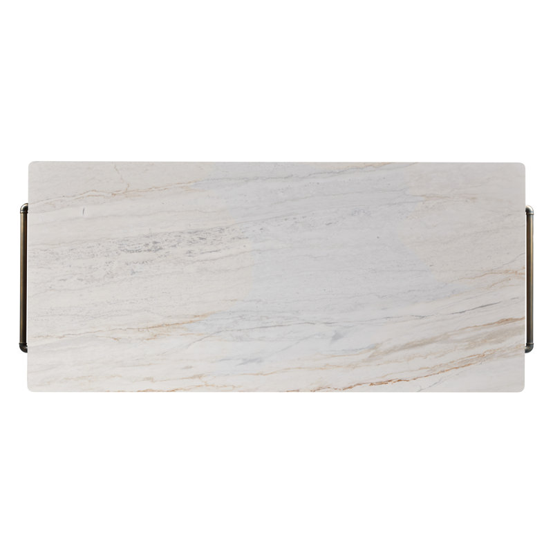 Dining Table, Frost White, Marble, Carrara