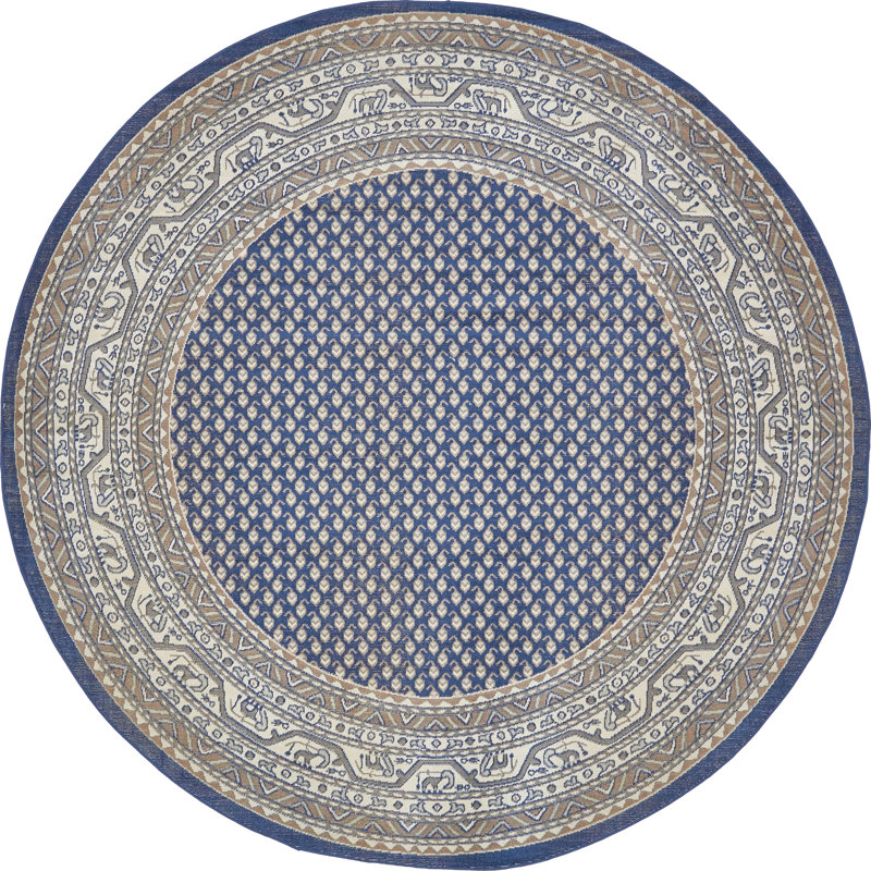 Swinson Oriental Indoor Rug, Round 8'