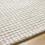 Tapis en laine et polyester tissé à plat à la main Auria en argent clair / étain-1315837938