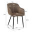 Modern Faux Leather Upholstered Dining Chairs with Metal Legs-126647423-131945755