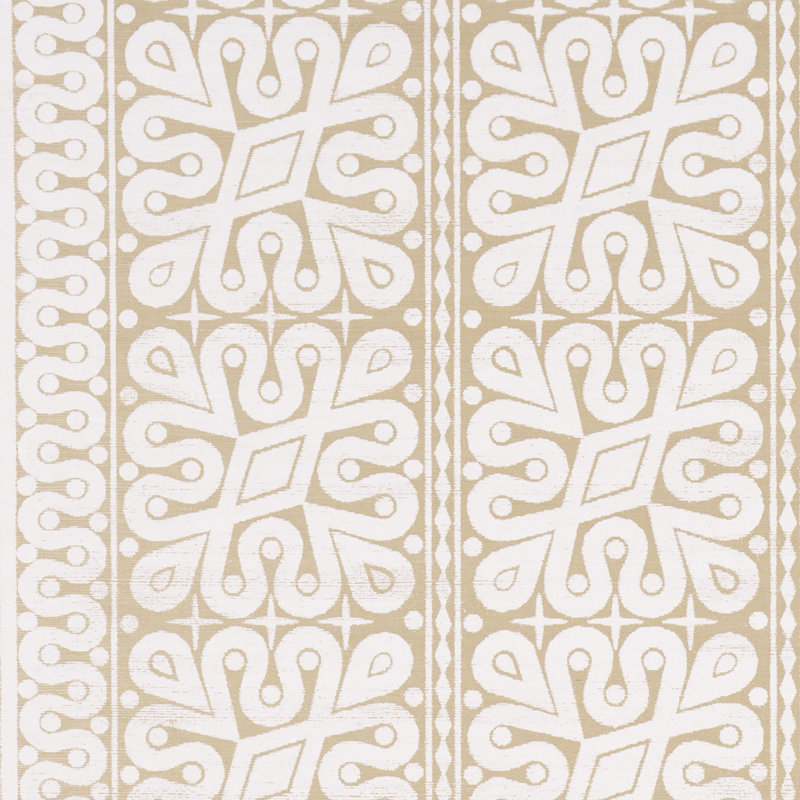 Schumacher x Celerie Kemble Borneo Grasscloth Wallpaper, White