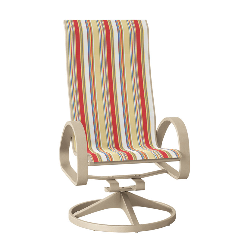Fauteuil de patio pivotant Hiraku, Neige texturée, Fiesta