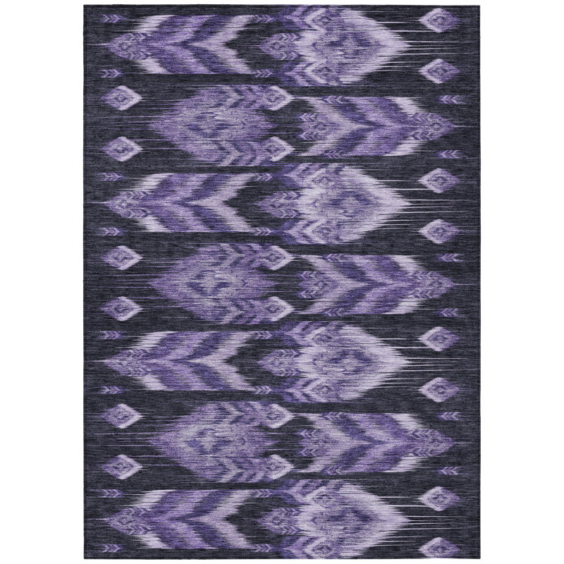 Lummus Southwestern Indoor / Outdoor Rug, Rectangle 5' x 7'6"
