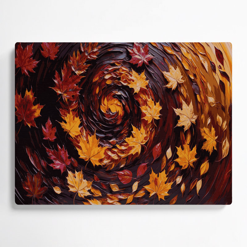 Art mural en métal brun, feuilles d'automne de l'Action de grâce et feuillage, H 12 po x l 18 po