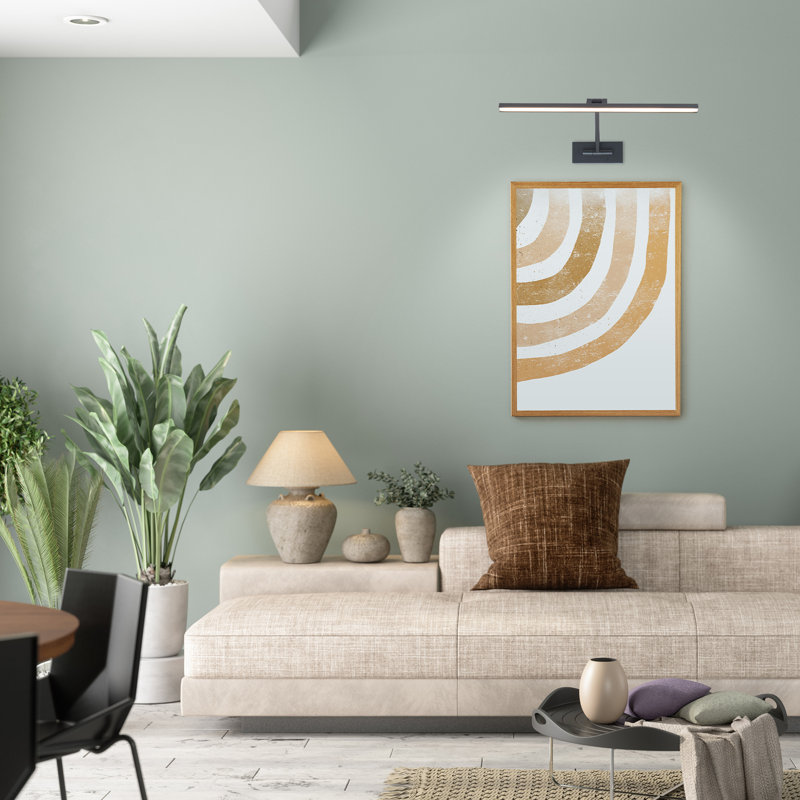 Applique murale à DEL à intensité variable Reed, 3000K, H 3 po x l 11,4 po x P 16,5 po, Nickel brossé