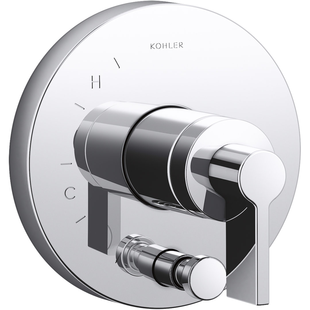 Components™ Rite-Temp® Shower Valve Trim with Diverter and Lever Handle Kohler 