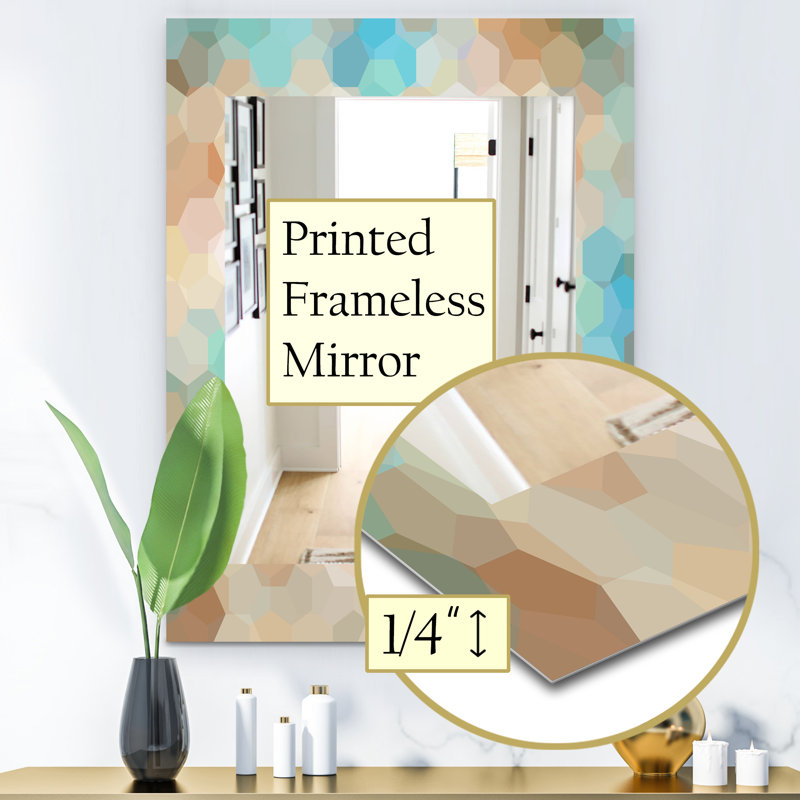 Miroir mural 4 abeilles, H 24 po x l 32 po