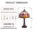 12" Tiffany-Style Stained Glass Table Lamp