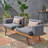 Ozana 73.25'' Wide Iron Patio Sofa with Cushions