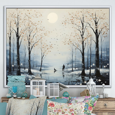" Winter Landscape Silent Woods "