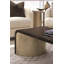 Modern Streamline Solid Wood Sled Coffee Table