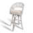 Cadre brun clair / blanc gris