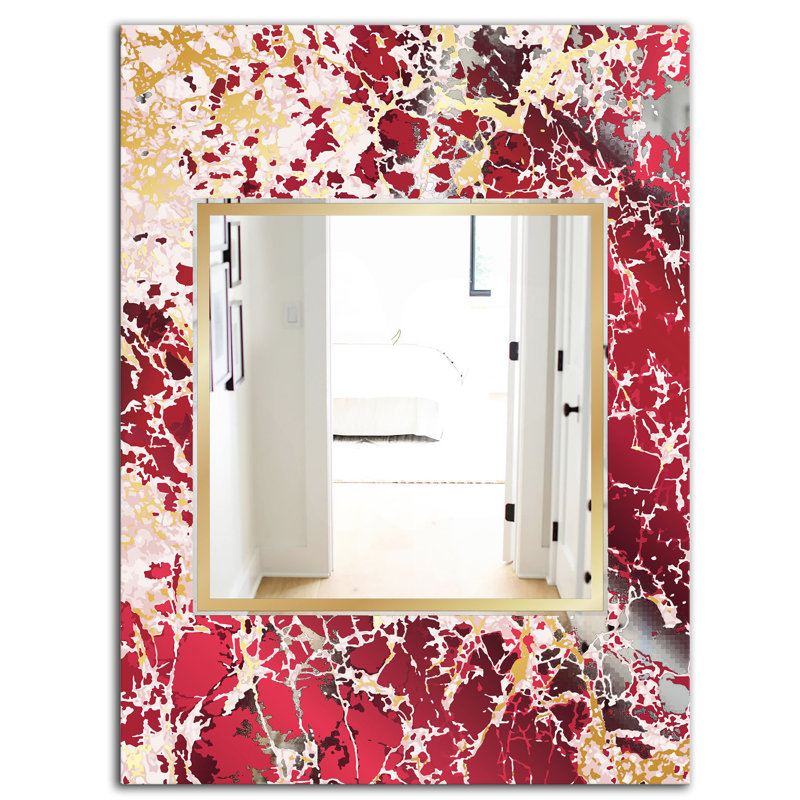 Miroir d'appoint Marbré Marvelous Glam, H 39,4 po x l 29,5 po