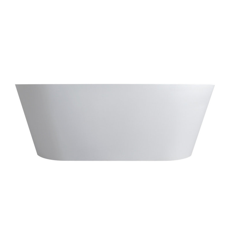 freestanding solid surface soaking bathtub