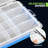 3-Piece Clear Plastic Grid Storage Box Set With 9/15/24 Adjustable Compartments & Removable Dividers – Jewellery, Craft, Tool Organizer