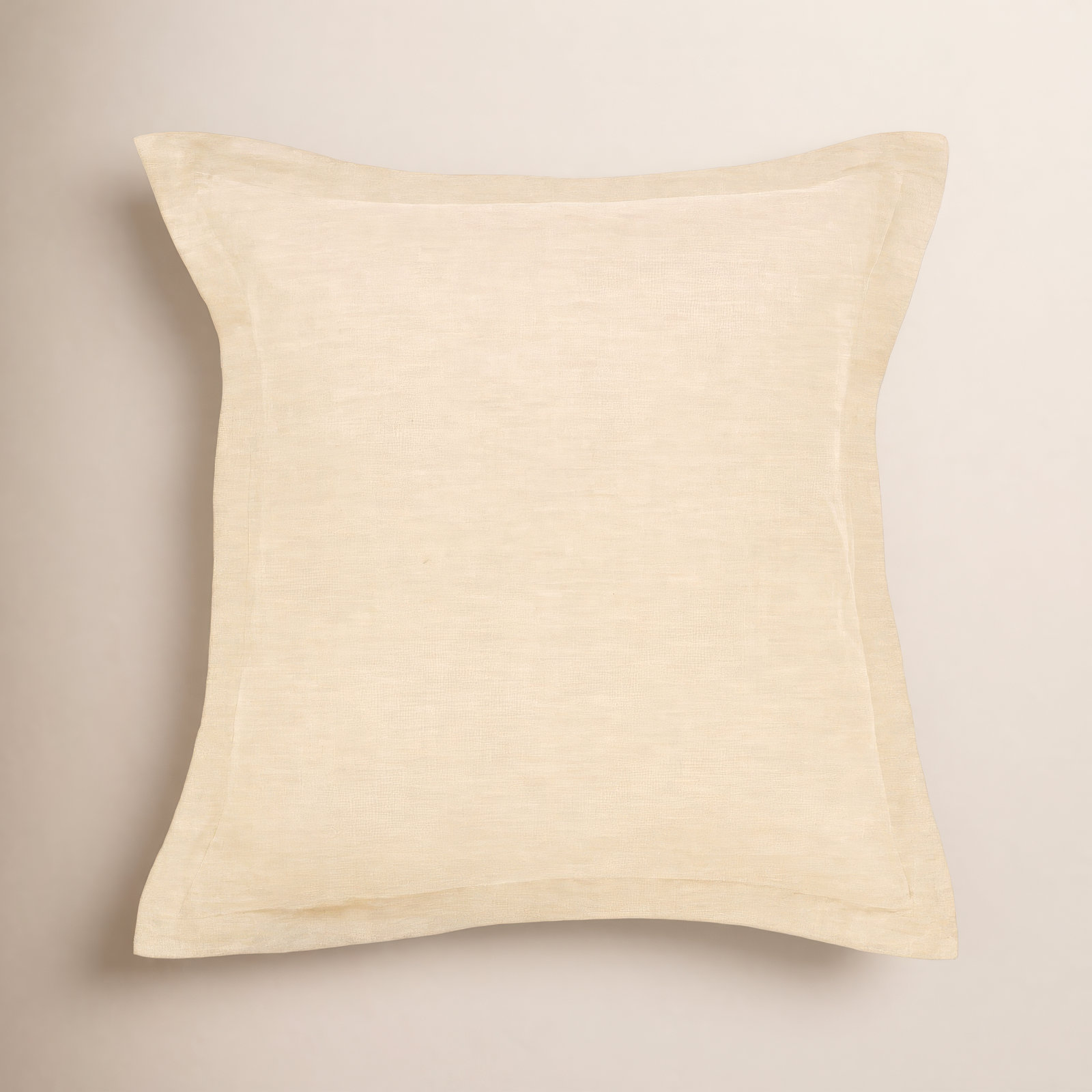 28" x 28" Linen Pillow Cover, Putty Heather