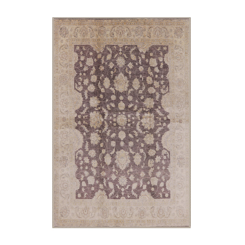 Tapis oriental brun / beige Mattheus, Rectangle 7 pi x 10 pi