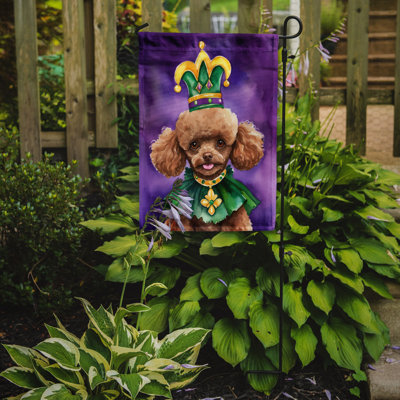 Drapeau de jardin double en polyester H 15,5 po x l 11,25 po