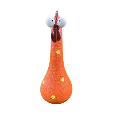 Big eyed chicken Silly Chicken Decor,Silly Concrete Chickens,Funny Chicken Decor Garden Sculptures Statues Farm Patio Yard Decoration