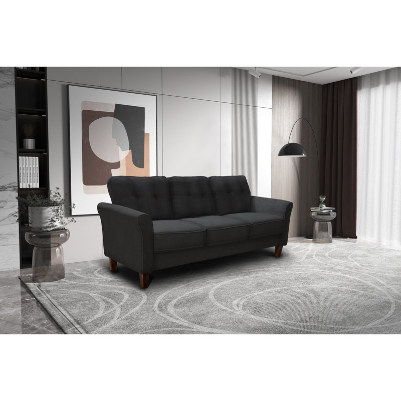 Upholstered 78.3'' Sofa, Gray Linen