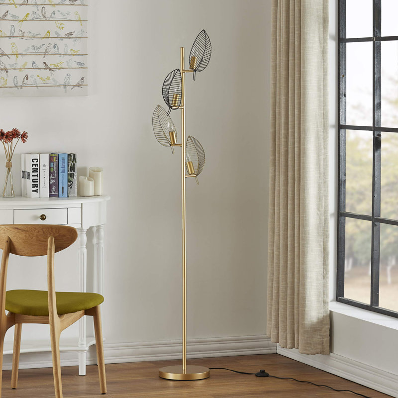 Lylian 67'' Tree Floor Lamp, Gold