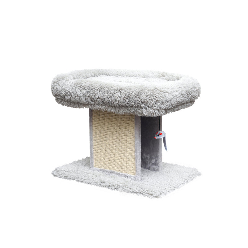Catry 18.5" Cat Tree with Scratching Post and Mouse Toy