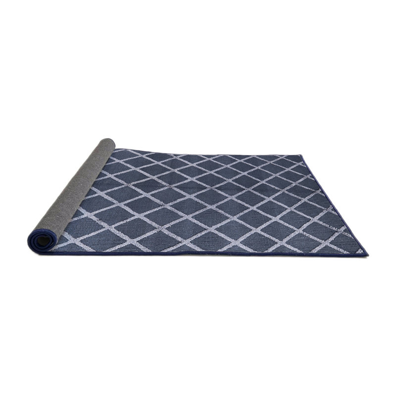 Tapis oriental bleu marine Luken, Rond 5 pi