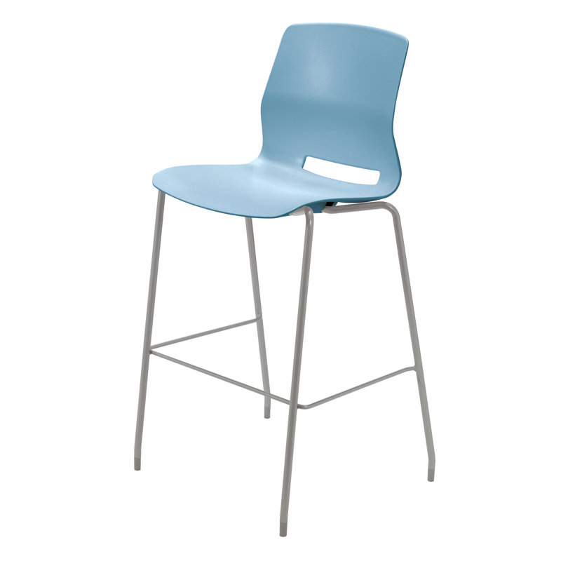 Wille Stacking Bar Stool, Sky Blue, Bar Stool (30" Seat Height)