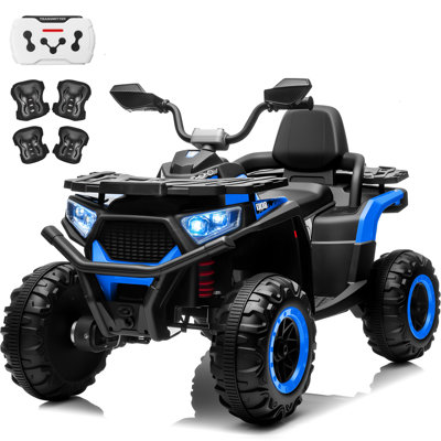 VTT électrique 800W pour enfants - musique Bluetooth, tout-terrain, mode double, protection de sécurité, cadeau pour les enfants de 3 à 8 ans