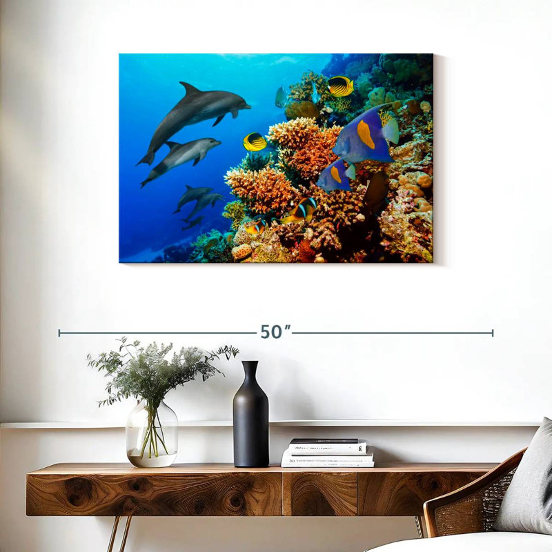 Reef Sea Life, 24" H x 36" W
