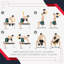 Ensemble de 2 haltères de 50 lb pour la gymnastique à domicile