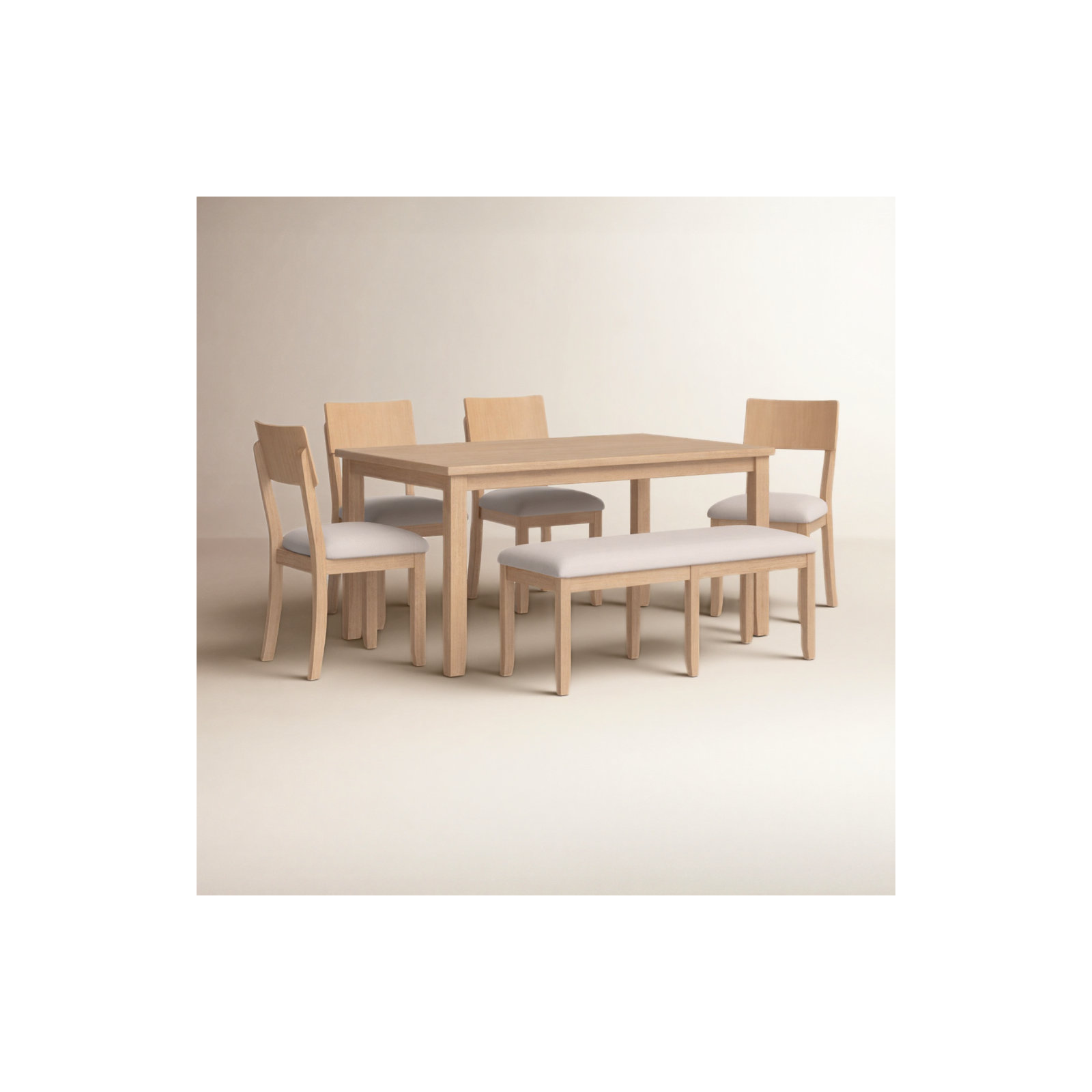 Paxton 6 - Person Dining Set, Graywash