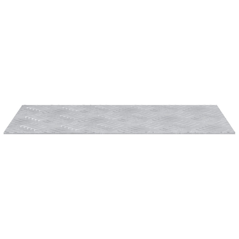 Stair Treads Silver Aluminium 0.2 Cm Aluminium Tread, Rectangle 25cm x 50cm