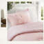 Soft Floral Chenille Bedding Sets, Reversible Design, Twin, Pink