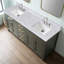 Dessus de meuble-lavabo en pierre reconstituée 72 po x 22 po avec lavabo