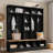 Wide Design Hall Tree With Storage Bench, Shoe Cabinet, Shelves And 8 Hooks-789378814