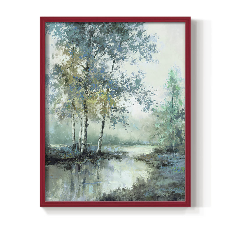Impression encadrée Spring's Grace II - bois massif, H 21 po x l 17 po, Rouge